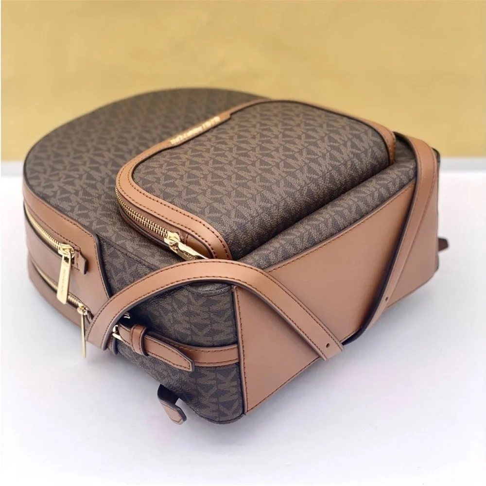 MICHAEL KORS JAYCEE MEDIUM BACKPACK BROWN SIGNATURE COLOR